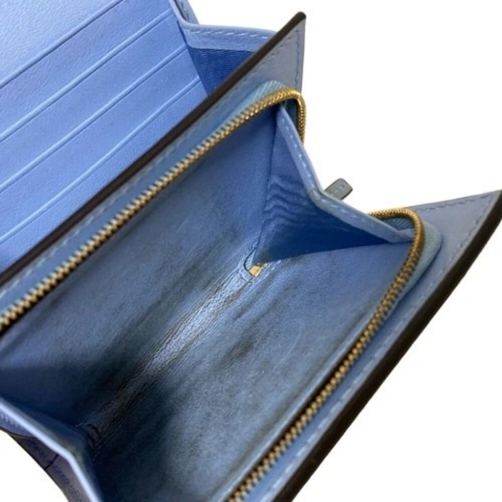 GUCCI Double G medium wallet 790062 Light Pink Dark Brown Multi Leather PVC - - Picture 4 of 10